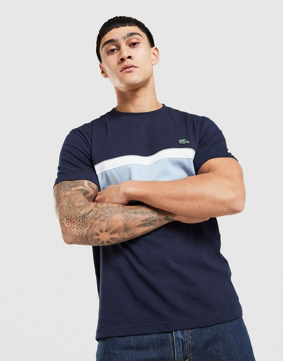 Lacoste T-shirt Color Block à bandes réfléchissantes