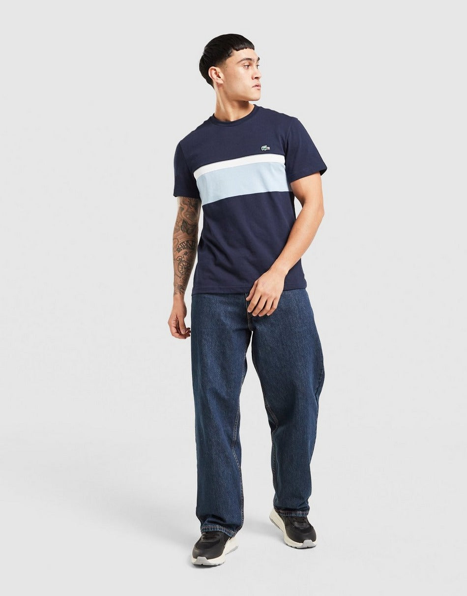 Lacoste T-shirt Color Block à bandes réfléchissantes