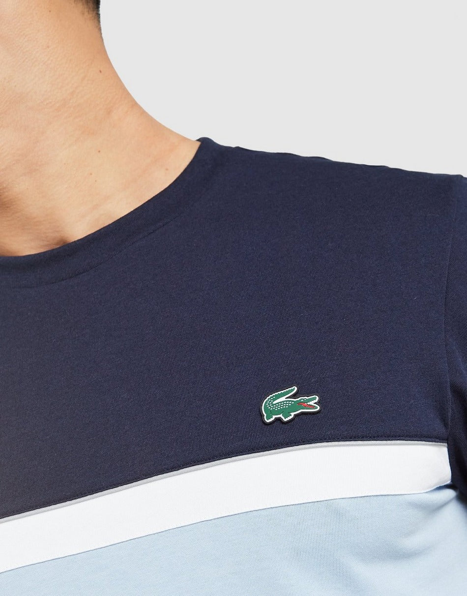 Lacoste T-shirt Color Block à bandes réfléchissantes