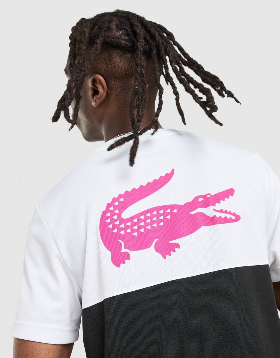 Lacoste T-shirt Croc Colour Block Tape