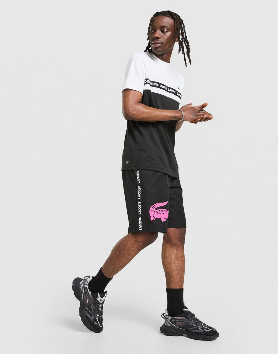 Lacoste Short tissé Croc Tape