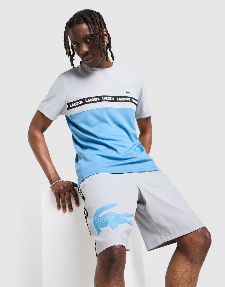 Lacoste Short tissé Croc Tape